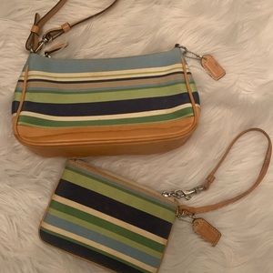 Coach purse & wristlet